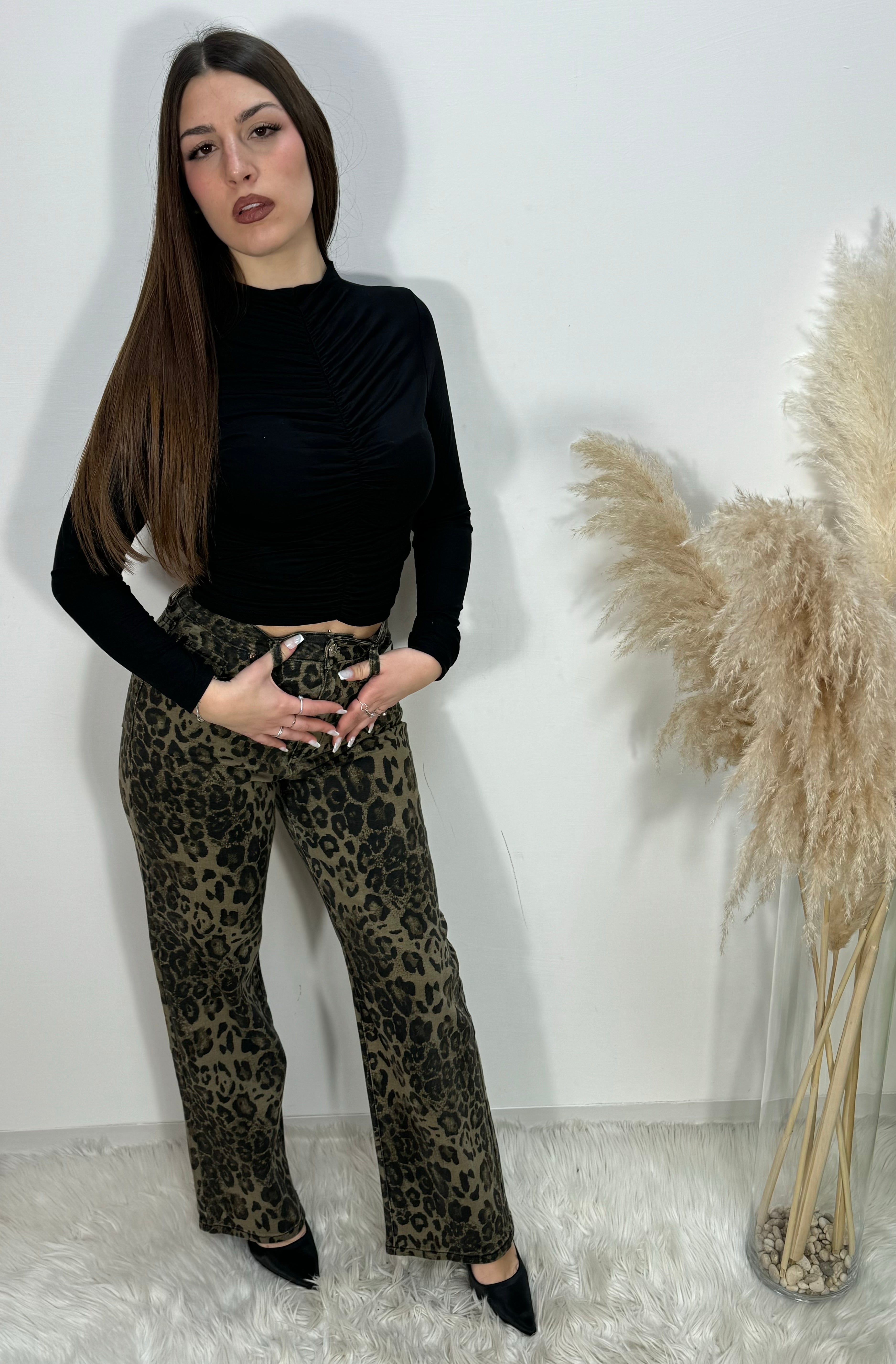 Jeans Leopardo k751