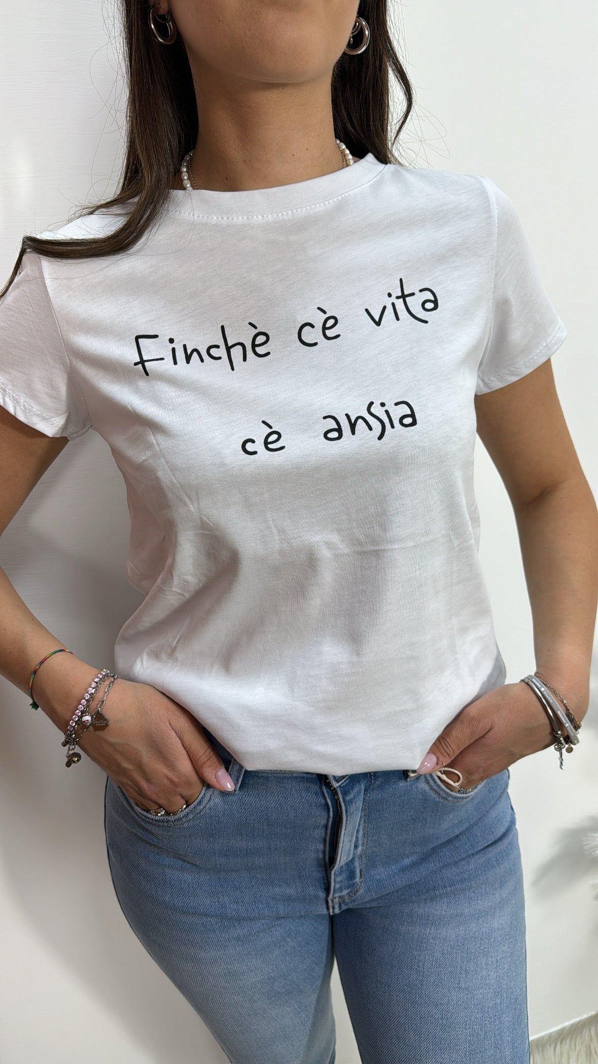 T-shirt Finché cè vita cè ansia