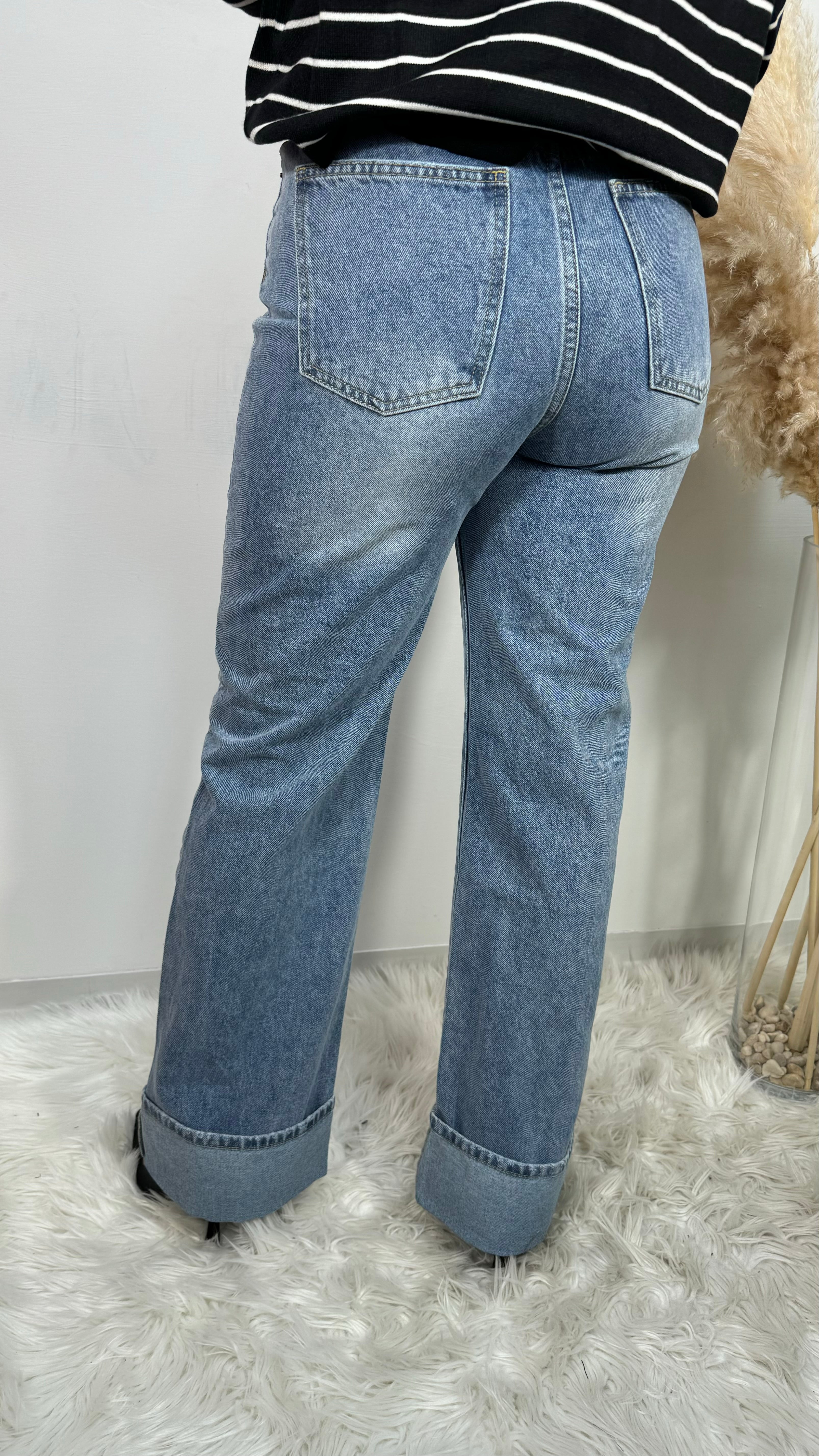 Jeans Ursola con Piegone 8522