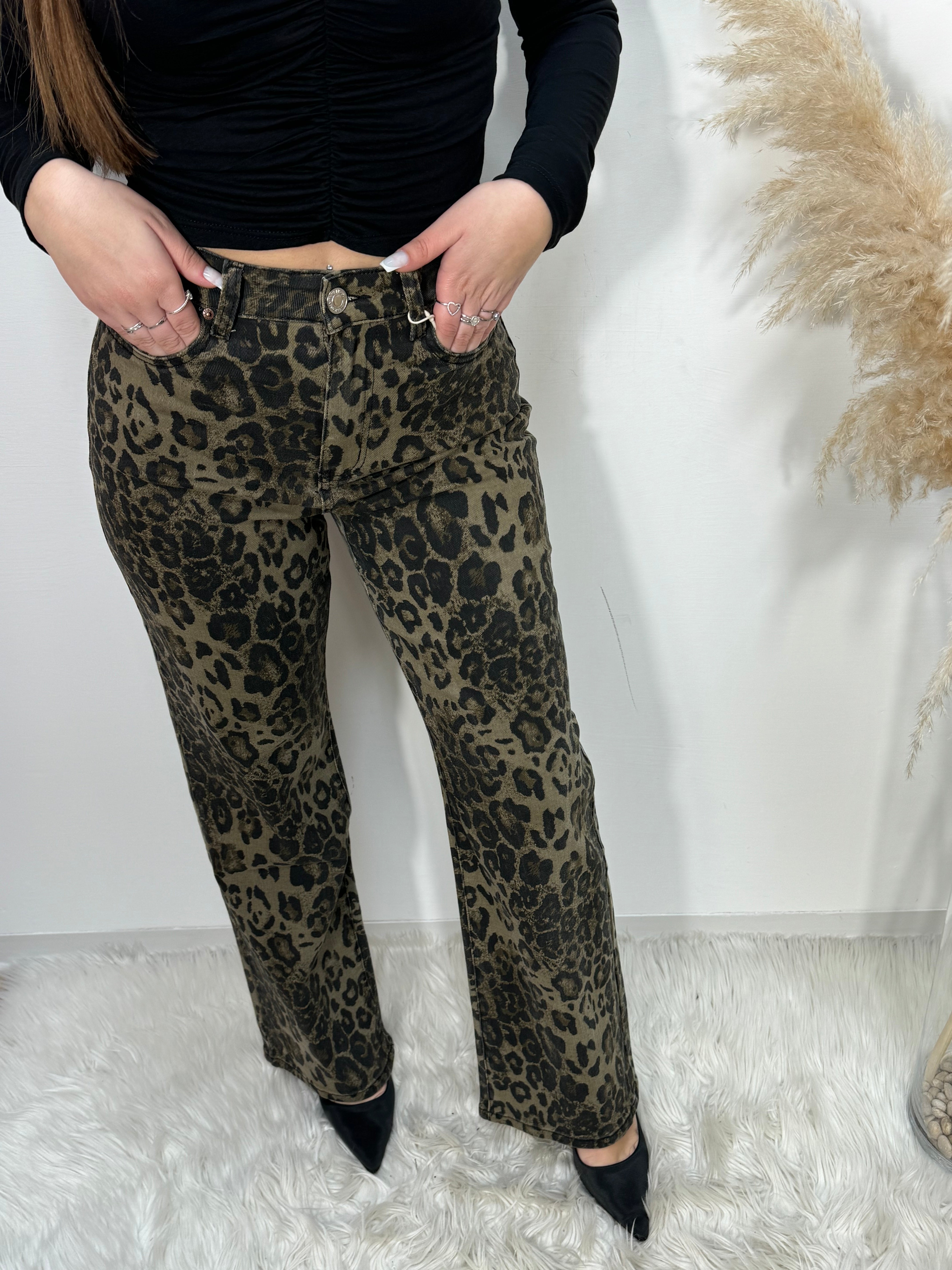 Jeans Leopardo k751