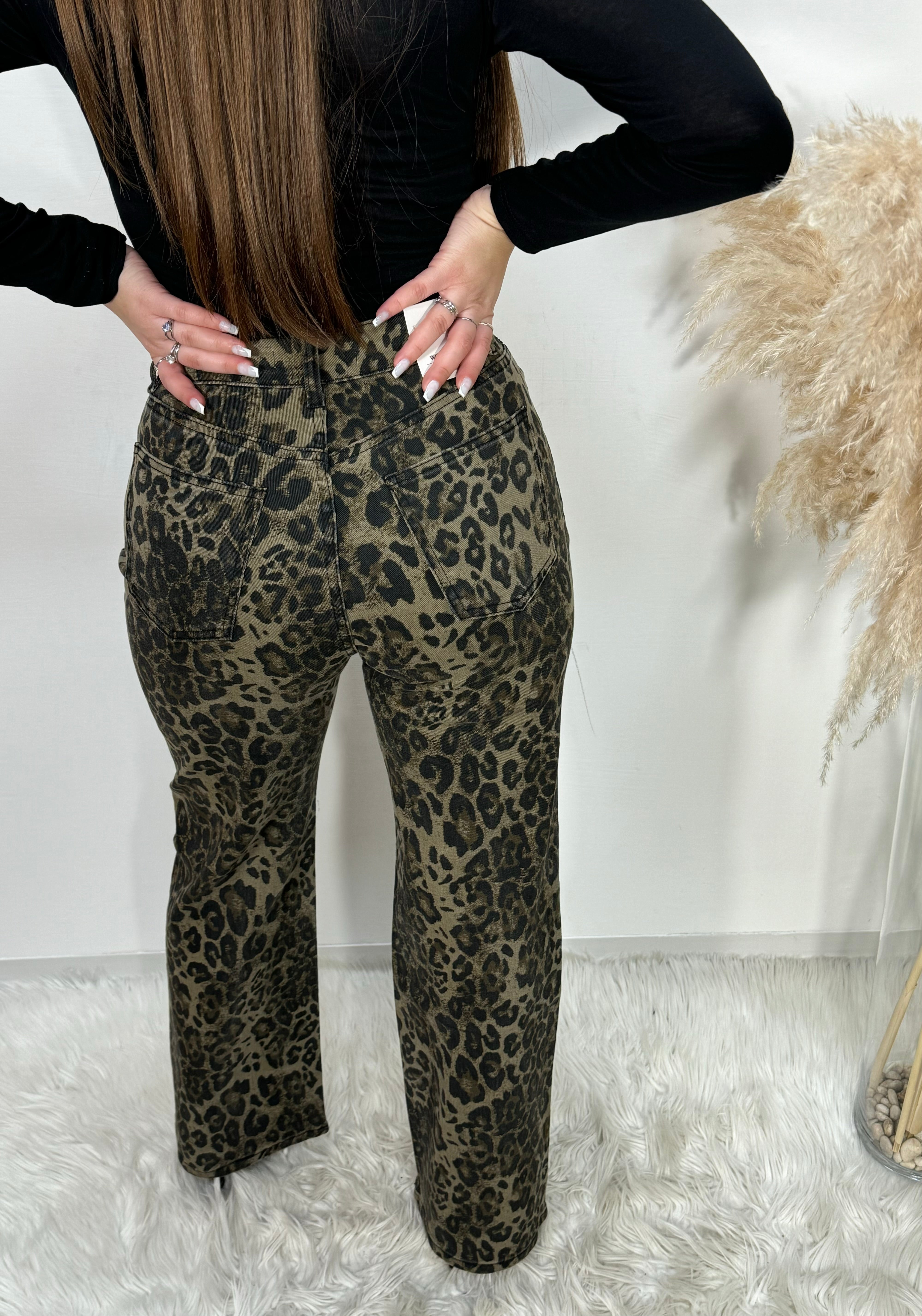 Jeans Leopardo k751